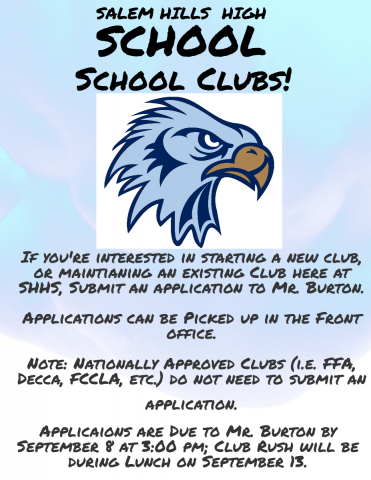 SHHS Club Information