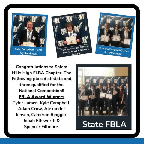 FBLA Competition winners from SHHS