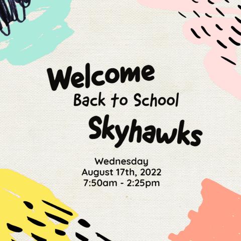 Welcome Back to Schoolk Skyhawks
