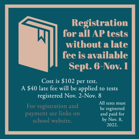 AP Test Registration Info