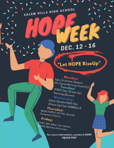 Hope Week Schedule