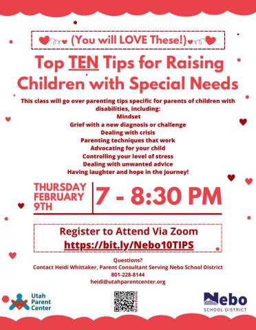 Top TEN Tips for Raising Children with Special Needs