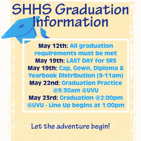 Graduation Important Dates
