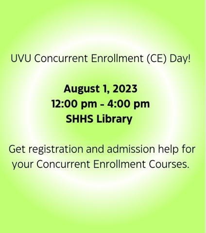 UVU Concurrent Enrollment Day