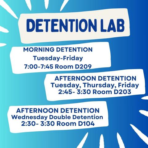 Detention Lab Hours 